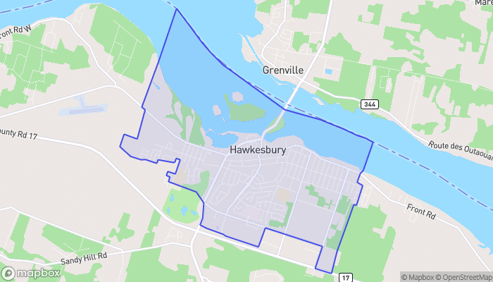 Map of Hawkesbury
