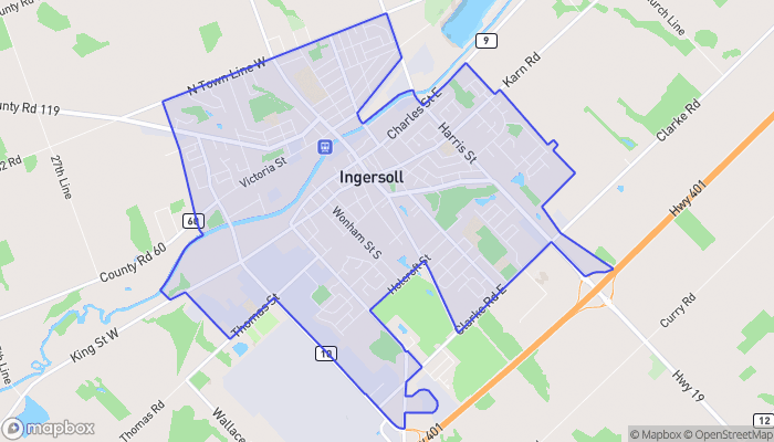 Map of Ingersoll