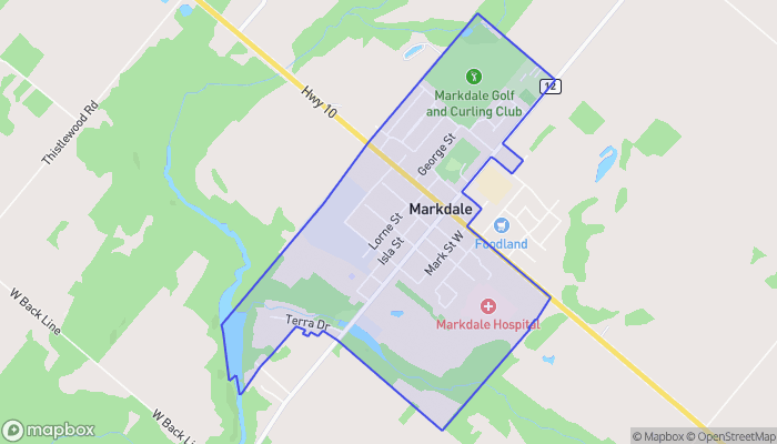 Map of Markdale