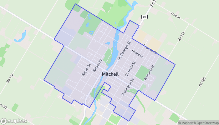 Map of Mitchell