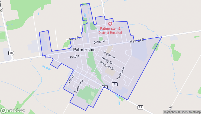 Map of Palmerston