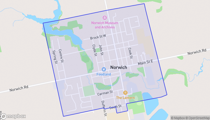 Map of Norwich