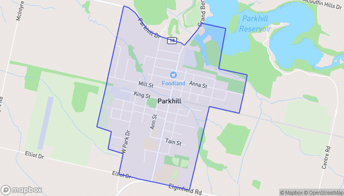 Map of Parkhill