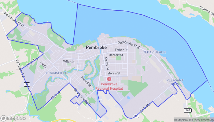 Map of Pembroke