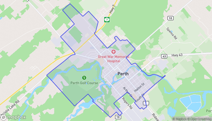Map of Perth