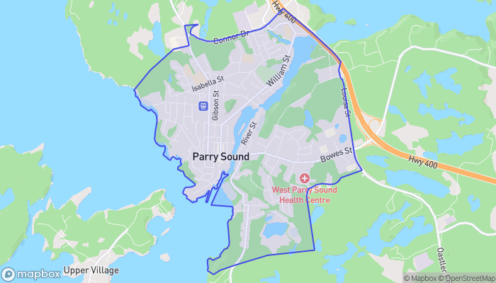 Map of Parry Sound