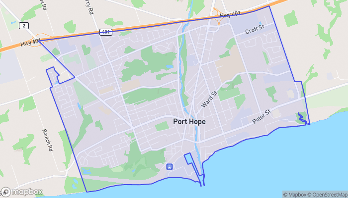 Map of Port Hope