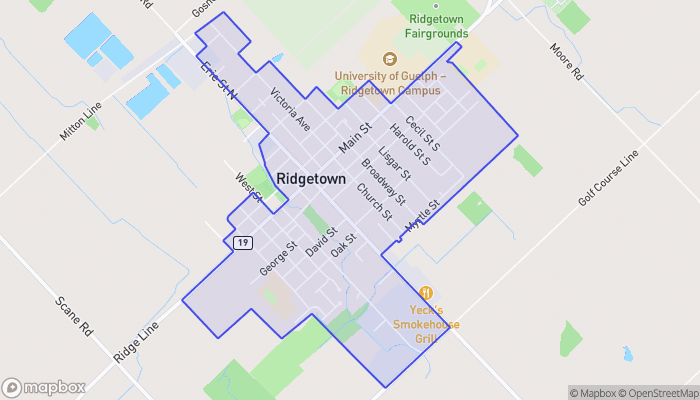 Map of Ridgetown