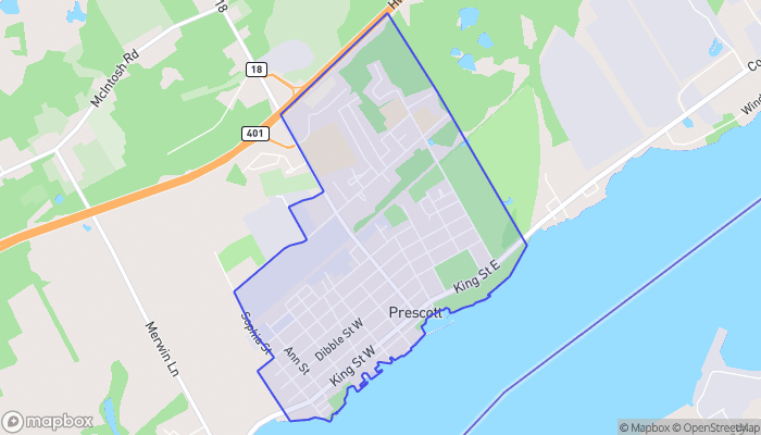 Map of Prescott