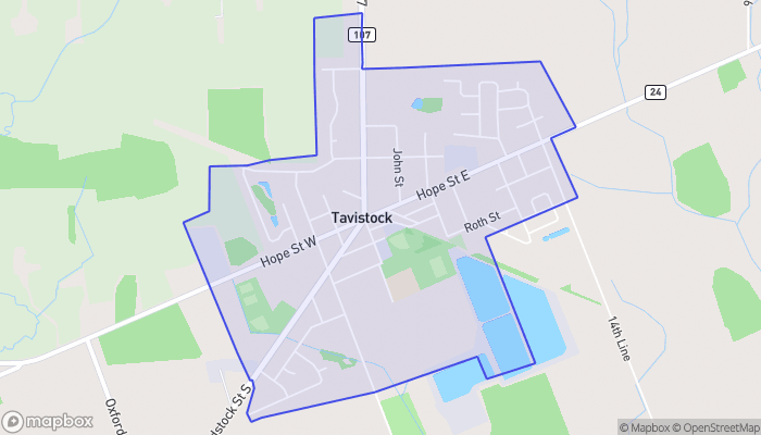Map of Tavistock