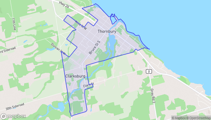 Map of Thornbury