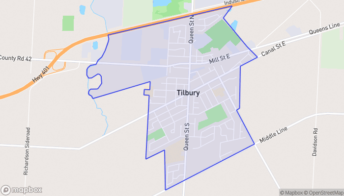 Map of Tilbury