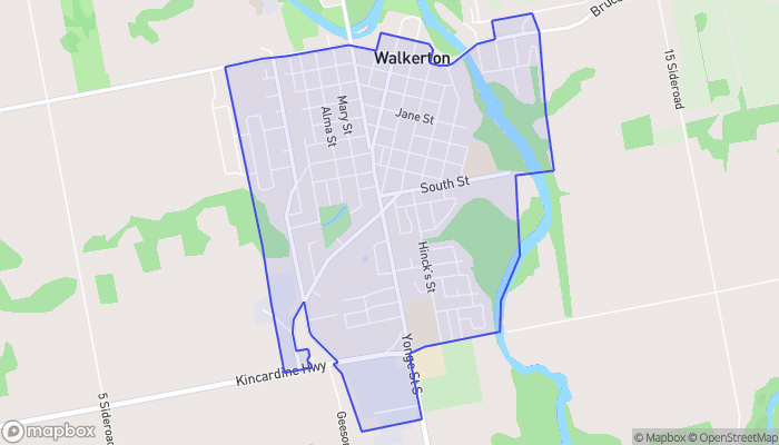 Map of Walkerton