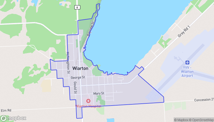 Map of Wiarton