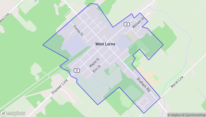 Map of West Lorne