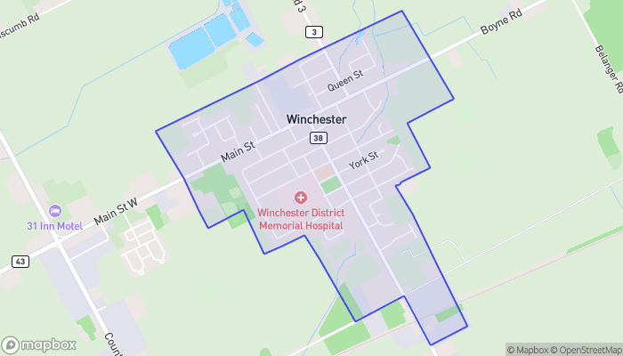 Map of Winchester