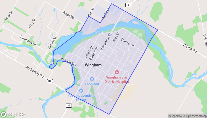 Map of Wingham