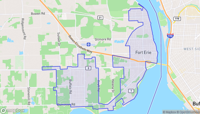 Map of Fort Erie