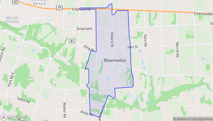Map of Beamsville