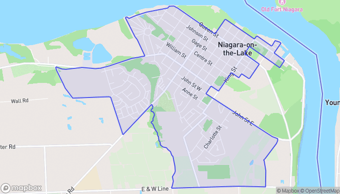 Map of Mississauga Beach
