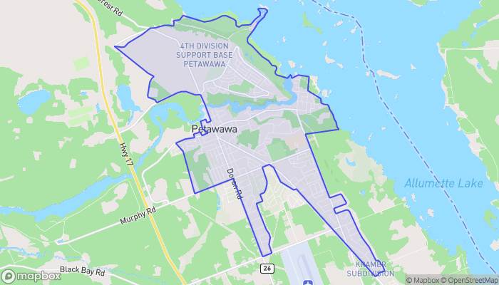 Map of Petawawa