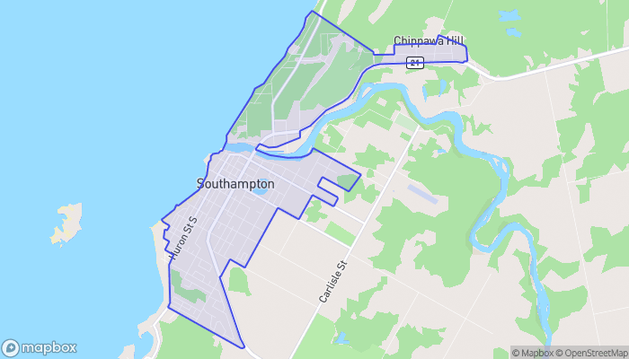 Map of Southampton