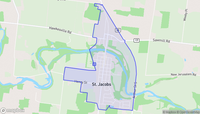 Map of St. Jacobs