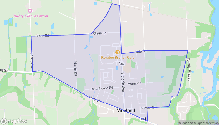 Map of Vineland