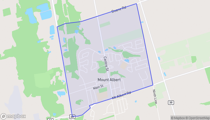Map of Mount Albert