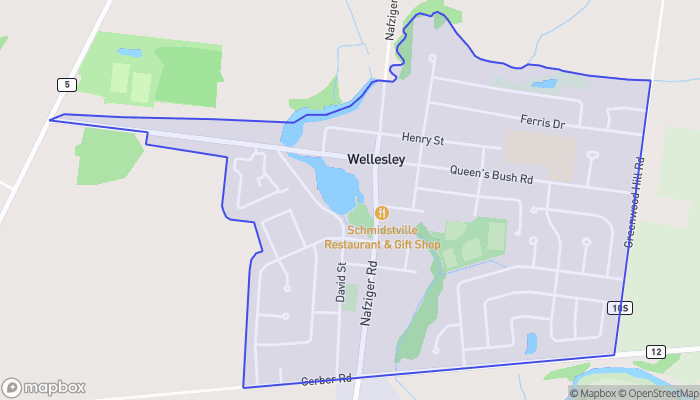 Map of Wellesley