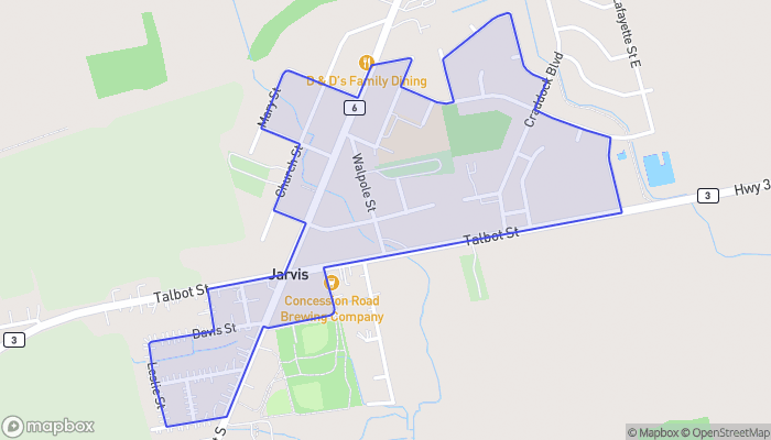 Map of Jarvis
