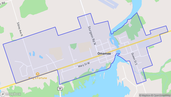 Map of Omemee