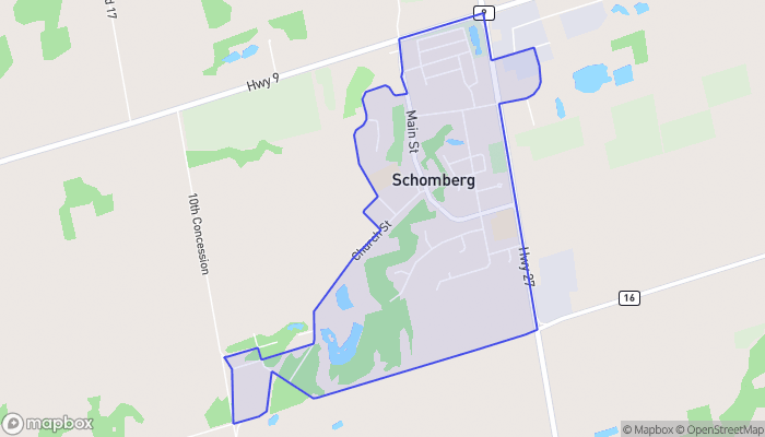 Map of Schomberg