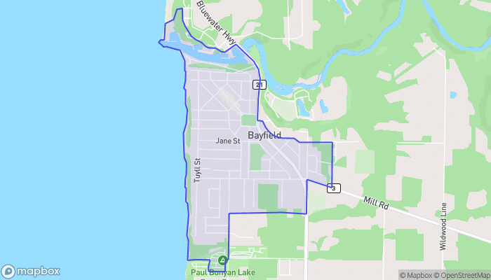 Map of Bayfield