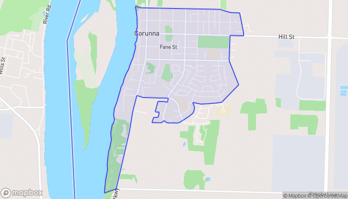 Map of Corunna