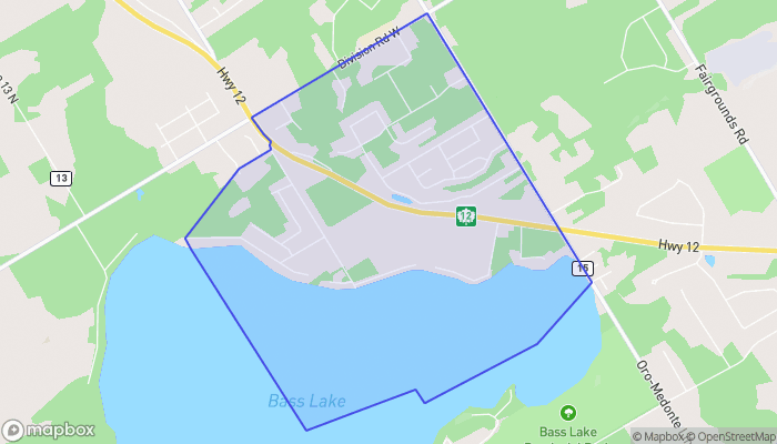 Map of Marchmont - Bass Lake