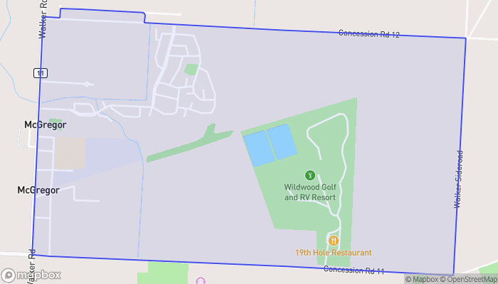 Map of McGregor
