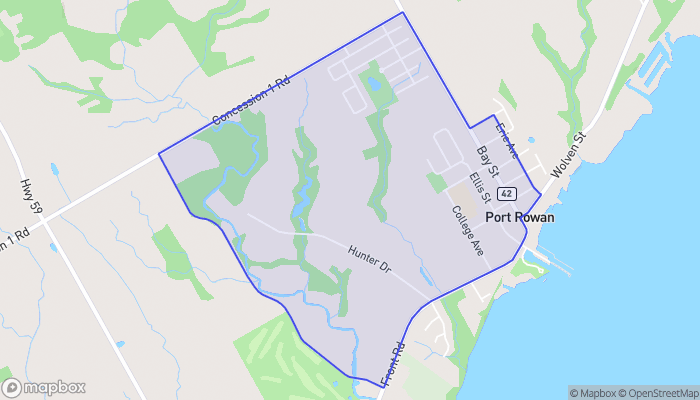 Map of Port Rowan