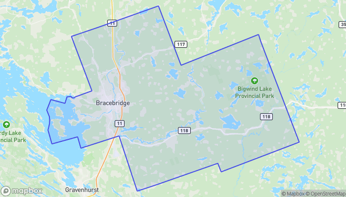 Map of Bracebridge