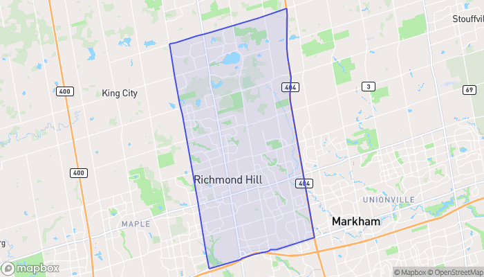 Map of Richmond Hill