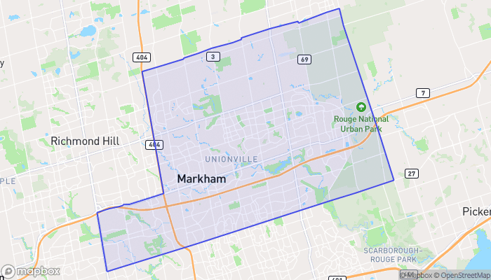 Map of Markham