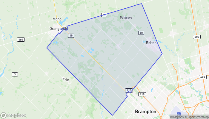 Map of Caledon