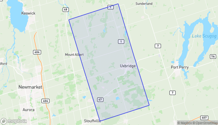 Map of Uxbridge