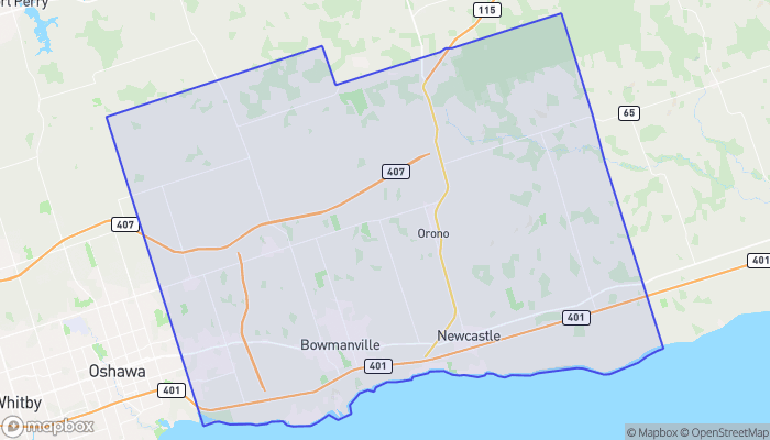 Map of Clarington
