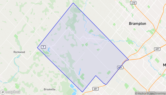 Map of Halton Hills