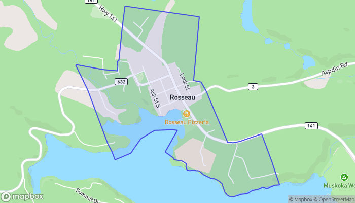 Map of Rosseau