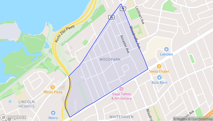 Map of Woodpark