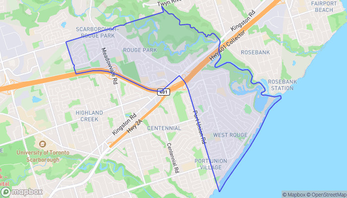Map of West Rouge