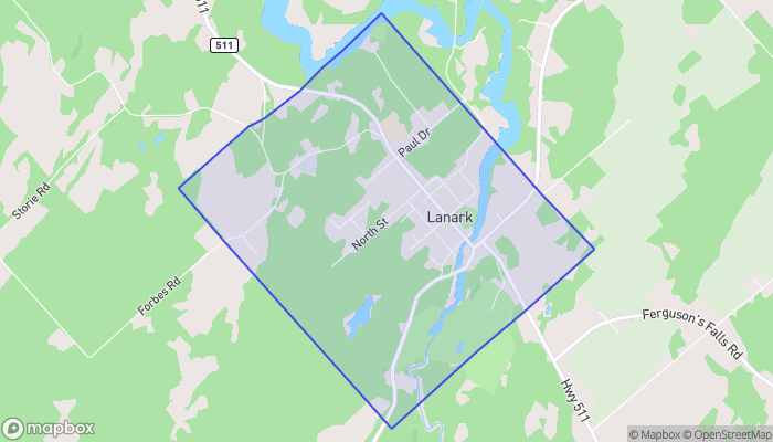 Map of Lanark