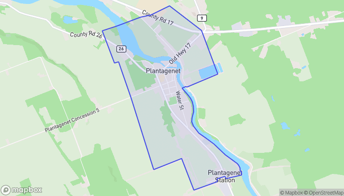 Map of Plantagenet